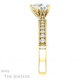 Heart Shaped Forever Brilliant Moissanite Engagement Ring #GTJ1049-heart-fb-y