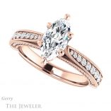 Marquise Cut Forever Brilliant Moissanite Engagement Ring #GTJ1049-marquise-fb-r