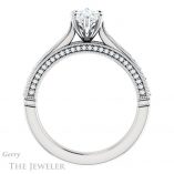 Marquise Cut Forever Brilliant Moissanite Engagement Ring #GTJ1049-marquise-fb-w