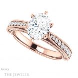 Oval Shaped Forever One Moissanite Engagement Ring #GTJ1049-oval-fo-r 5 Oval Shaped Forever One Moissanite Engagement Ring #GTJ1049-oval-fo-r