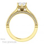 Oval Shaped Forever One Moissanite Engagement Ring #GTJ1049-oval-fo-y