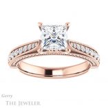 Princess Cut Forever One Moissanite Engagement Ring #GTJ1049-square-fo-r 1 Princess Cut Forever One Moissanite Engagement Ring #GTJ1049-square-fo-r