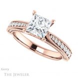 Princess Cut Forever One Moissanite Engagement Ring #GTJ1049-square-fo-r 5 Princess Cut Forever One Moissanite Engagement Ring #GTJ1049-square-fo-r