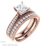 Princess Cut Forever One Moissanite Engagement Ring #GTJ1049-square-fo-r 6 Princess Cut Forever One Moissanite Engagement Ring #GTJ1049-square-fo-r