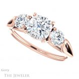 Cushion Cut Forever One Moissanite Engagement Ring #GTJ1050-cushion-fo-r 5 Cushion Cut Forever One Moissanite Engagement Ring #GTJ1050-cushion-fo-r