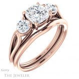 Cushion Cut Forever One Moissanite Engagement Ring #GTJ1050-cushion-fo-r 6 Cushion Cut Forever One Moissanite Engagement Ring #GTJ1050-cushion-fo-r
