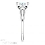 Emerald Cut Forever One Moissanite Engagement Ring #GTJ1050-emerald-fb-w 3 Emerald Cut Forever Brilliant Moissanite Engagement Ring #GTJ1050-emerald-fb-w
