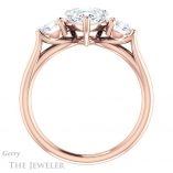 Heart Shaped Forever One Moissanite Engagement Ring #GTJ1050-heart-fb-r 2 Heart Shaped Forever Brilliant Moissanite Engagement Ring #GTJ1050-heart-fb-r