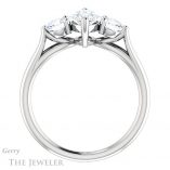 Marquise Cut Forever One Moissanite Engagement Ring #GTJ1050-marquise-fb-w 2 Marquise Cut Forever Brilliant Moissanite Engagement Ring #GTJ1050-marquise-fb-w