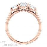 Oval Shaped Forever One Moissanite Engagement Ring #GTJ1050-oval-fo-r