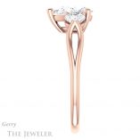 Pear Shaped Forever One Moissanite Engagement Ring #GTJ1050-pear-fb-r 3 Pear Shaped Forever Brilliant Moissanite Engagement Ring #GTJ1050-pear-fb-r