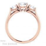 Round Cut Forever One Moissanite Engagement Ring #GTJ1050-round-fo-r 2 Round Cut Forever One Moissanite Engagement Ring #GTJ1050-round-fo-r