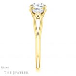 Round Cut Forever One Moissanite Engagement Ring #GTJ1050-round-fo-y 3 Round Cut Forever One Moissanite Engagement Ring #GTJ1050-round-fo-y