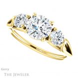 Round Cut Forever One Moissanite Engagement Ring #GTJ1050-round-fo-y 5 Round Cut Forever One Moissanite Engagement Ring #GTJ1050-round-fo-y