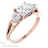 Princess Cut Forever One Moissanite Engagement Ring #GTJ1050-square-fo-r 4 Princess Cut Forever One Moissanite Engagement Ring #GTJ1050-square-fo-r