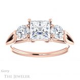 Princess Cut Forever One Moissanite Engagement Ring #GTJ1050-square-fo-r 1 Princess Cut Forever One Moissanite Engagement Ring #GTJ1050-square-fo-r