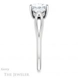 Princess Cut Forever One Moissanite Engagement Ring #GTJ1050-square-fo-w 3 Princess Cut Forever One Moissanite Engagement Ring #GTJ1050-square-fo-w