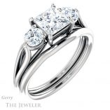Princess Cut Forever One Moissanite Engagement Ring #GTJ1050-square-fo-w 6 Princess Cut Forever One Moissanite Engagement Ring #GTJ1050-square-fo-w