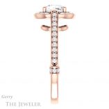 Cushion Cut Forever One Moissanite Engagement Ring #GTJ1051-cushion-fo-r 3 Cushion Cut Forever One Moissanite Engagement Ring #GTJ1051-cushion-fo-r
