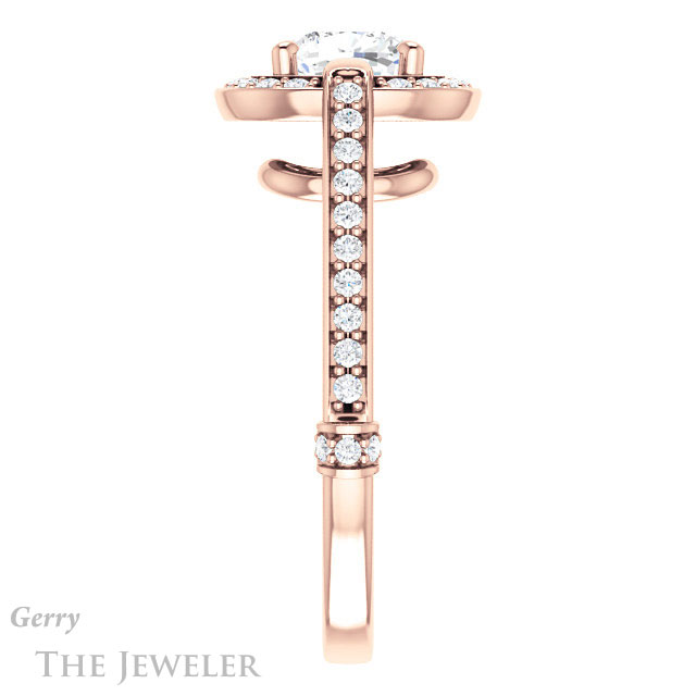 Cushion Cut Forever One Moissanite Engagement Ring #GTJ1051-cushion-fo-r 3 Cushion Cut Forever One Moissanite Engagement Ring #GTJ1051-cushion-fo-r