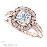 Cushion Cut Forever One Moissanite Engagement Ring #GTJ1051-cushion-fo-r 5 Cushion Cut Forever One Moissanite Engagement Ring #GTJ1051-cushion-fo-r