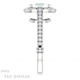Emerald Cut Forever Brilliant Moissanite Engagement Ring #GTJ1051-emerald-fb-w
