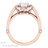 Oval Shaped Forever One Moissanite Engagement Ring #GTJ1051-oval-fo-r