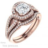 Cushion Cut Forever One Moissanite Engagement Ring #GTJ1052-cushion-fo-r 6 Cushion Cut Forever One Moissanite Engagement Ring #GTJ1052-cushion-fo-r