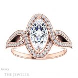 Marquise Cut Forever Brilliant Moissanite Engagement Ring #GTJ1052-marquise-fb-r