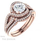 Round Cut Forever One Moissanite Engagement Ring #GTJ1052-round-fo-r 6 Round Cut Forever One Moissanite Engagement Ring #GTJ1052-round-fo-r