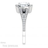 Princess Cut Forever One Moissanite Engagement Ring #GTJ1052-square-fo-w 3 Princess Cut Forever One Moissanite Engagement Ring #GTJ1052-square-fo-w