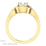 Princess Cut Forever One Moissanite Engagement Ring #GTJ1052-square-fo-y 2 Princess Cut Forever One Moissanite Engagement Ring #GTJ1052-square-fo-y