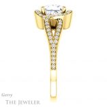 Princess Cut Forever One Moissanite Engagement Ring #GTJ1052-square-fo-y 3 Princess Cut Forever One Moissanite Engagement Ring #GTJ1052-square-fo-y