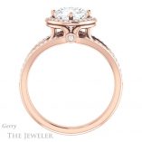 Cushion Cut Forever One Moissanite Engagement Ring #GTJ1053-cushion-fo-r