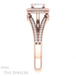 Emerald Cut Forever Brilliant Moissanite Engagement Ring #GTJ1053-emerald-fb-r