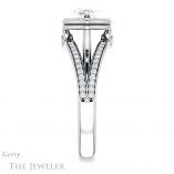 Marquise Cut Forever One Moissanite Engagement Ring #GTJ1053-marquise-fb-w 3 Marquise Cut Forever Brilliant Moissanite Engagement Ring #GTJ1053-marquise-fb-w