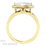 Marquise Cut Forever One Moissanite Engagement Ring #GTJ1053-marquise-fb-y 2 Marquise Cut Forever Brilliant Moissanite Engagement Ring #GTJ1053-marquise-fb-y