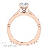 Cushion Cut Forever One Moissanite Engagement Ring #GTJ1054-cushion-fo-r