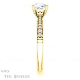 Cushion Cut Forever One Moissanite Engagement Ring #GTJ1054-cushion-fo-y 3 Cushion Cut Forever One Moissanite Engagement Ring #GTJ1054-cushion-fo-y