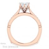 Heart Shaped Forever Brilliant Moissanite Engagement Ring #GTJ1054-heart-fb-r