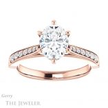 Oval Shaped Forever One Moissanite Engagement Ring #GTJ1054-oval-fo-r 1 Oval Shaped Forever One Moissanite Engagement Ring #GTJ1054-oval-fo-r