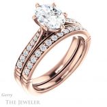 Oval Shaped Forever One Moissanite Engagement Ring #GTJ1054-oval-fo-r 6 Oval Shaped Forever One Moissanite Engagement Ring #GTJ1054-oval-fo-r