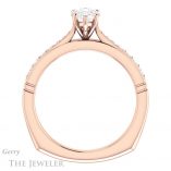 Pear Shaped Forever Brilliant Moissanite Engagement Ring #GTJ1054-pear-fb-r
