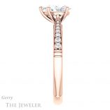 Pear Shaped Forever Brilliant Moissanite Engagement Ring #GTJ1054-pear-fb-r
