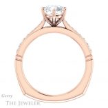 Round Cut Forever One Moissanite Engagement Ring #GTJ1054-round-fo-r 2 Round Cut Forever One Moissanite Engagement Ring #GTJ1054-round-fo-r