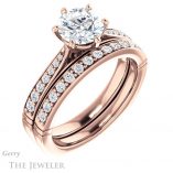 Round Cut Forever One Moissanite Engagement Ring #GTJ1054-round-fo-r 6 Round Cut Forever One Moissanite Engagement Ring #GTJ1054-round-fo-r