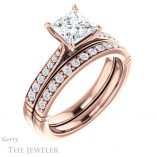 Princess Cut Forever One Moissanite Engagement Ring #GTJ1054-square-fo-r 6 Princess Cut Forever One Moissanite Engagement Ring #GTJ1054-square-fo-r