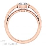 Cushion Cut Forever One Moissanite Engagement Ring #GTJ1056-cushion-fo-r