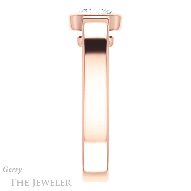 Cushion Cut Forever One Moissanite Engagement Ring #GTJ1056-cushion-fo-r