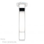 Emerald Cut Forever One Moissanite Engagement Ring #GTJ1056-emerald-fb-w 3 Emerald Cut Forever Brilliant Moissanite Engagement Ring #GTJ1056-emerald-fb-w